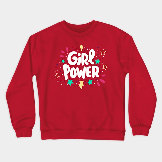 GRL PWR Crewneck Sweatshirt by Alg0rany